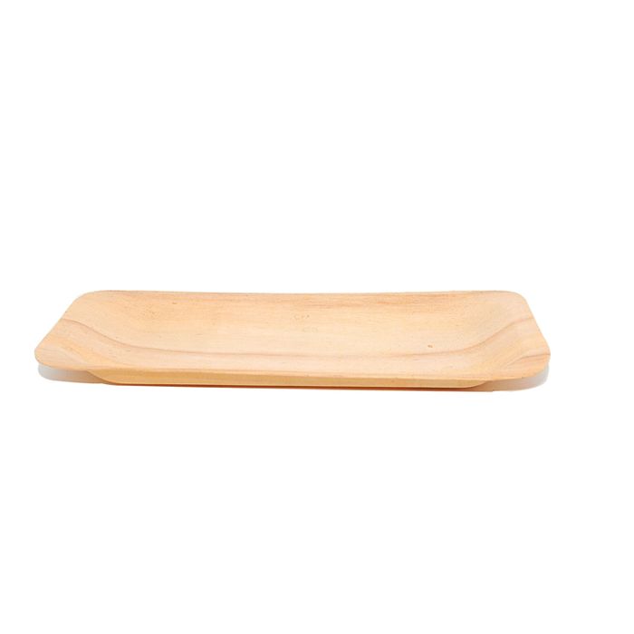 Disposable wooden shell plate